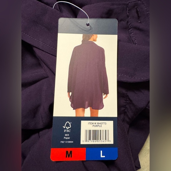 Lands End Tunic Length Swim Cover Up M/L - Picture 9 of 11